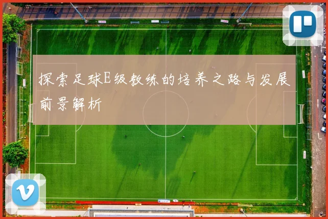 探索足球E级教练的培养之路与发展前景解析